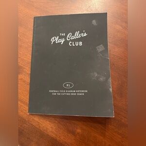 Black Play Caller's Club XL Football Field Diagram Notebook